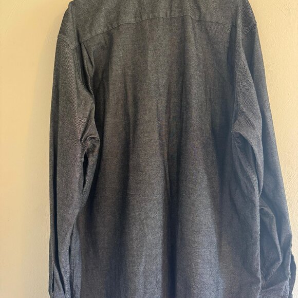 Wrangler Men's XL Long Sleeve Button Down Shirt - Charcoal Gray - Picture 3 of 6
